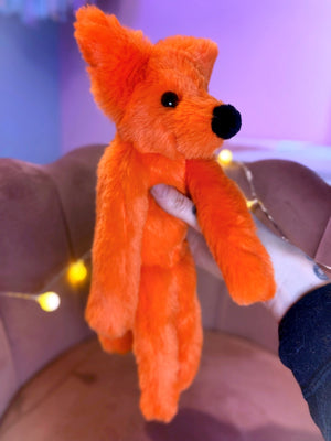 TANGERINE FOX - Handmade Luxury Weighted Plush Fluffy Fox Doll