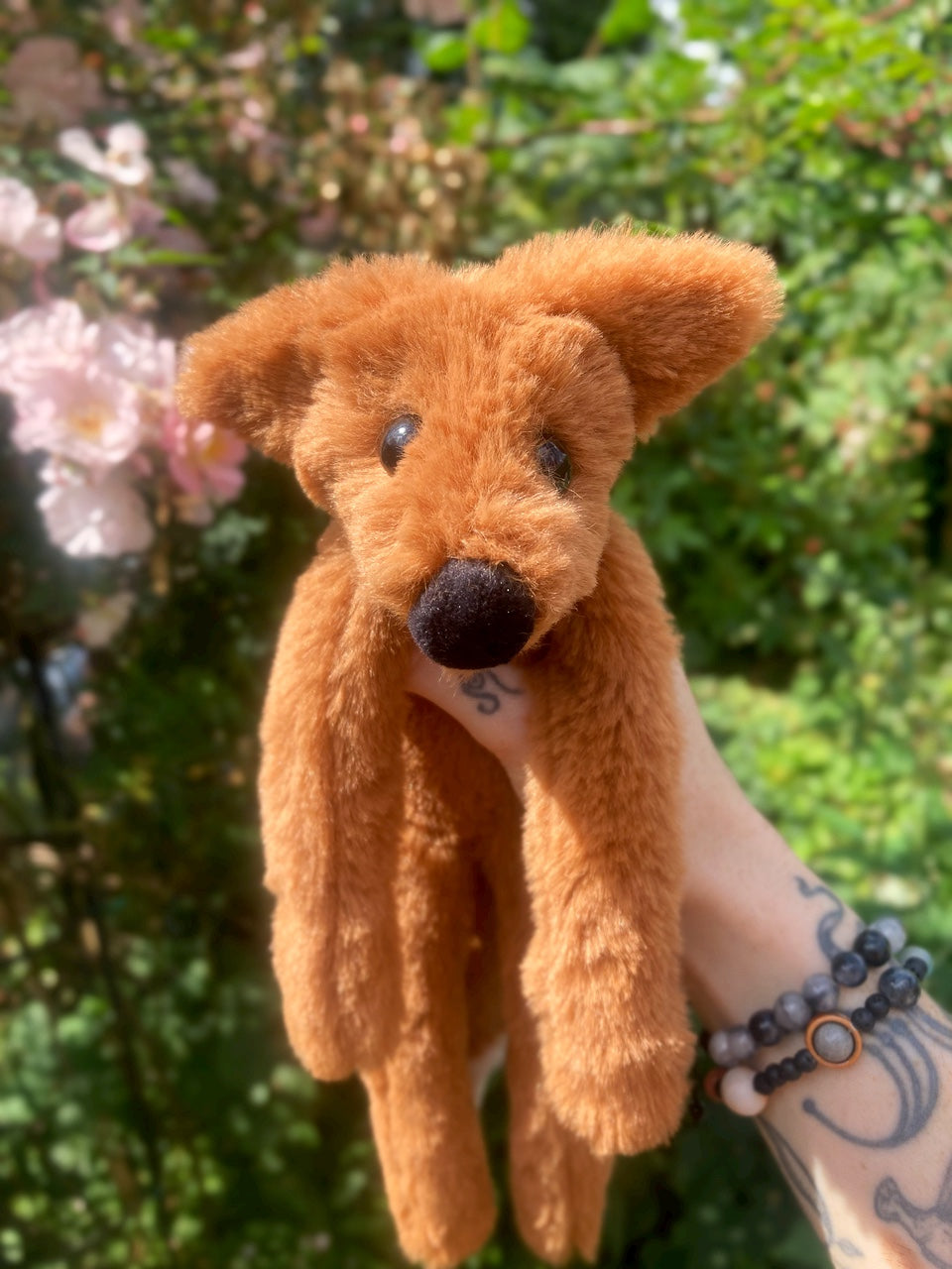 ‘COPPER’ (A) - Handmade Luxury Weighted Plush Fluffy Fox Doll