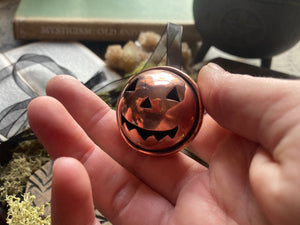 SAMHAIN BELL - Handmade Copper Jingle Bell Ornament / Necklace
