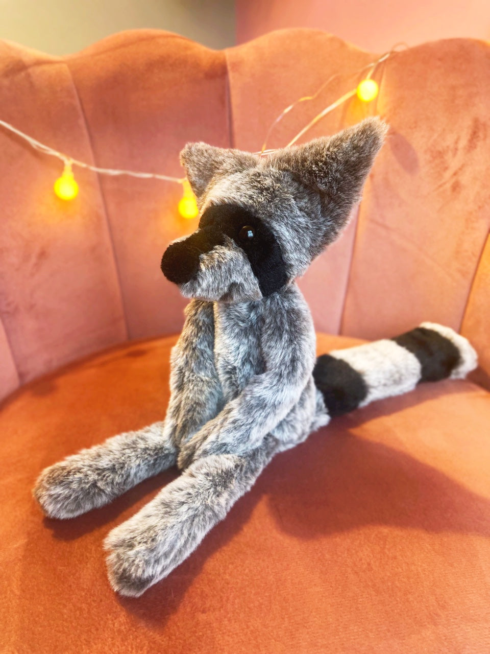 RACCOON FOX - Handmade Luxury Weighted Plush Fluffy Fox Doll