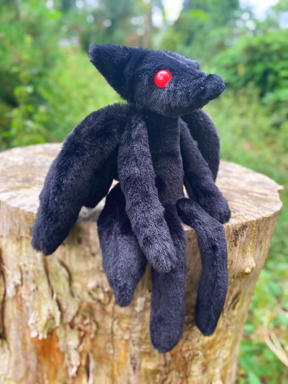 MOTHFOX (A) - Mothman Inspired Handmade Luxury Weighted Plush Doll