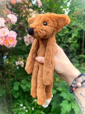 ‘COPPER’ - Handmade Luxury Weighted Plush Fluffy Fox Doll