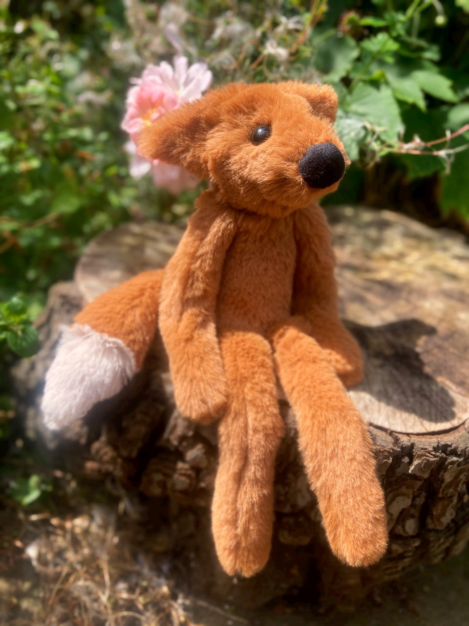 ‘COPPER’ (A) - Handmade Luxury Weighted Plush Fluffy Fox Doll