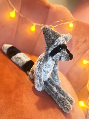 RACCOON FOX - Handmade Luxury Weighted Plush Fluffy Fox Doll