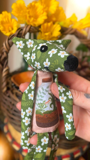 TERRARIUM FOX CUB - Handmade Weighted Cotton Fox Doll