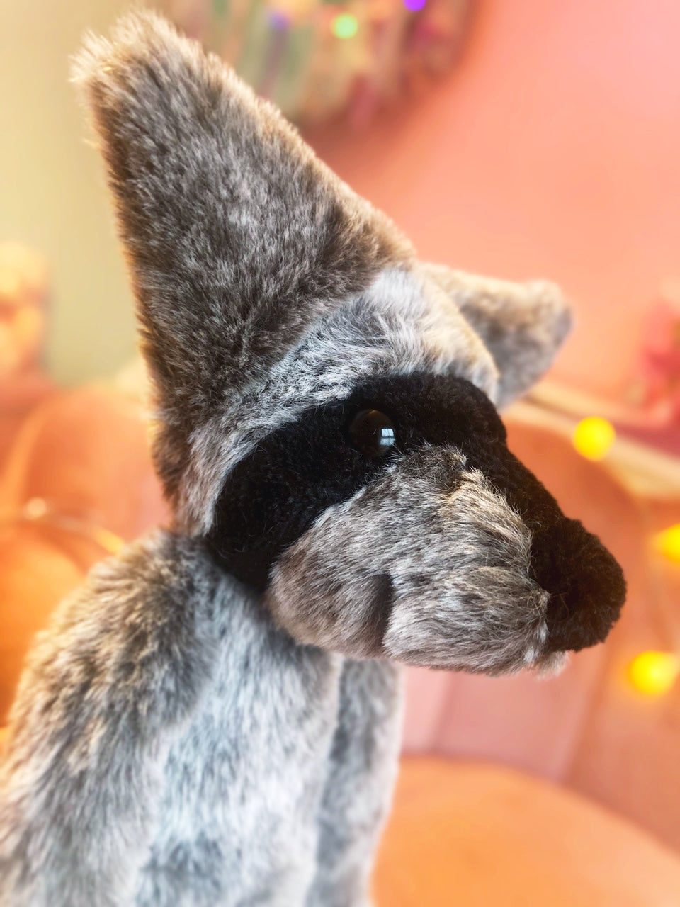 RACCOON FOX - Handmade Luxury Weighted Plush Fluffy Fox Doll