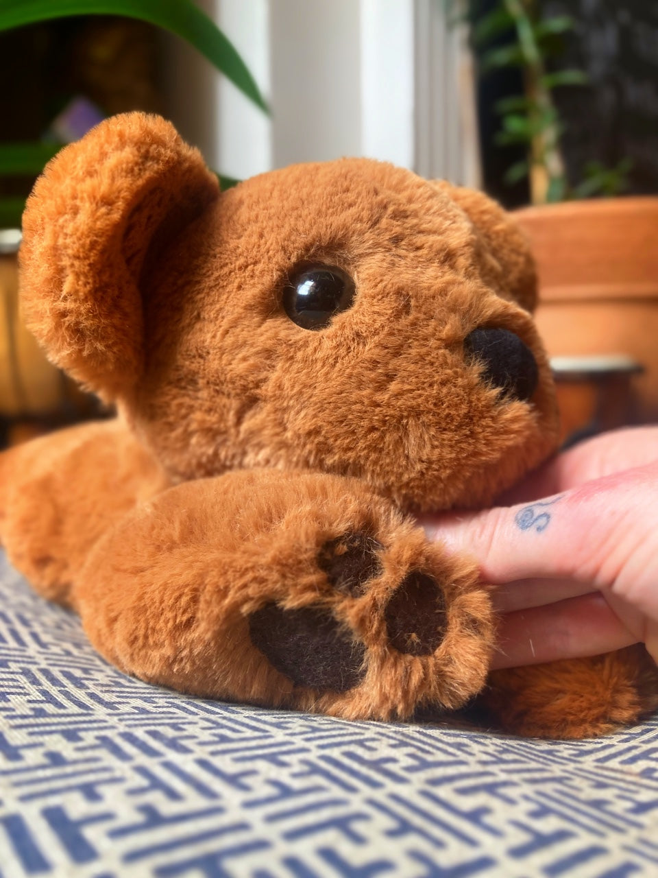 ‘BJORN’ THE SQUISHY BEAR CUB - Handmade Luxury Weighted Plush Bear Doll