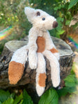 ‘DAISY’ COW FOX - Handmade Luxury Weighted Plush Fluffy Fox Doll