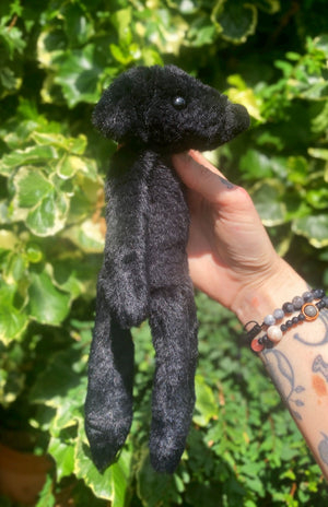 ‘ONYX’ - Handmade Luxury Weighted Plush Fluffy Fox Doll