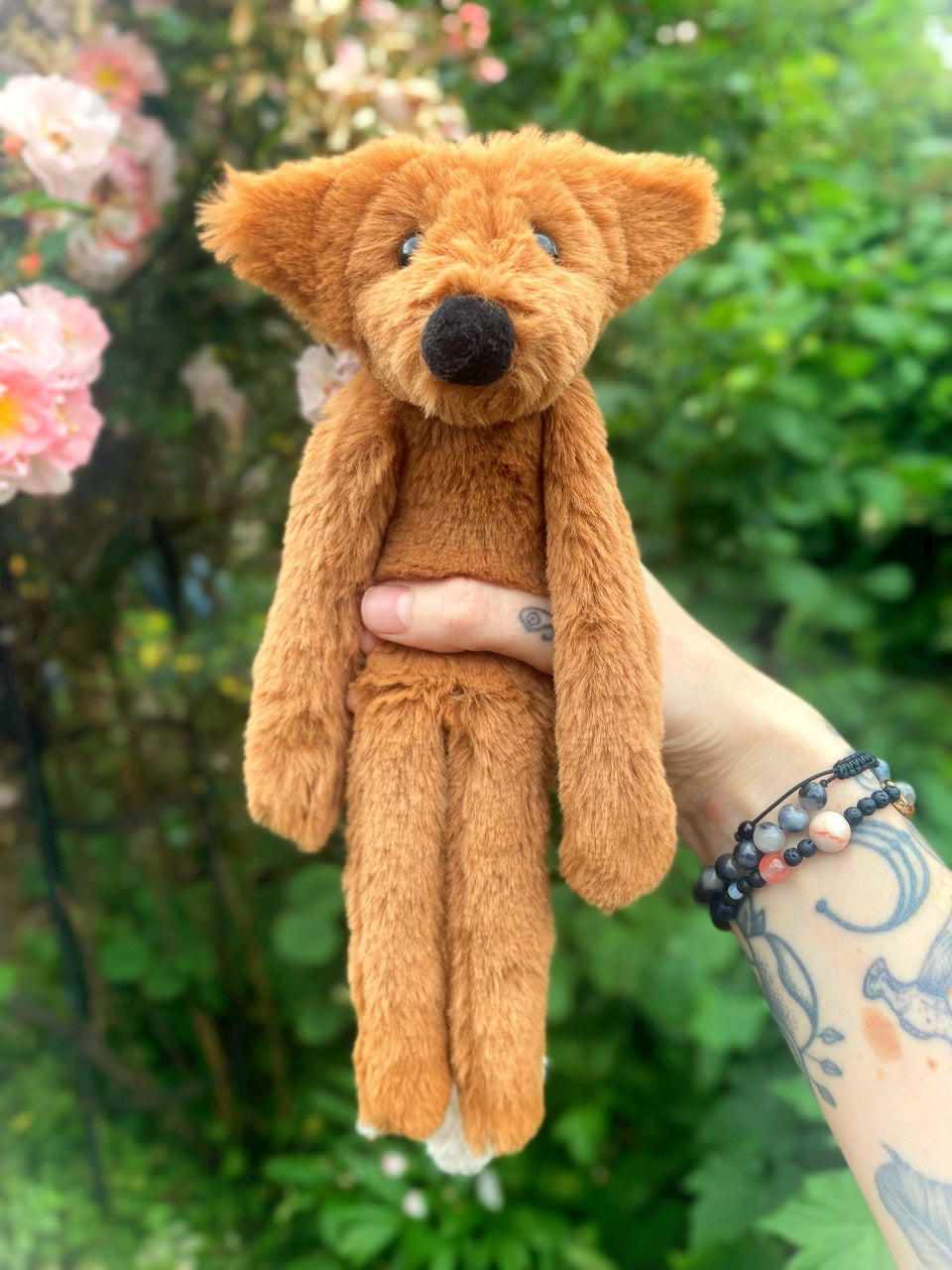 ‘COPPER’ - Handmade Luxury Weighted Plush Fluffy Fox Doll