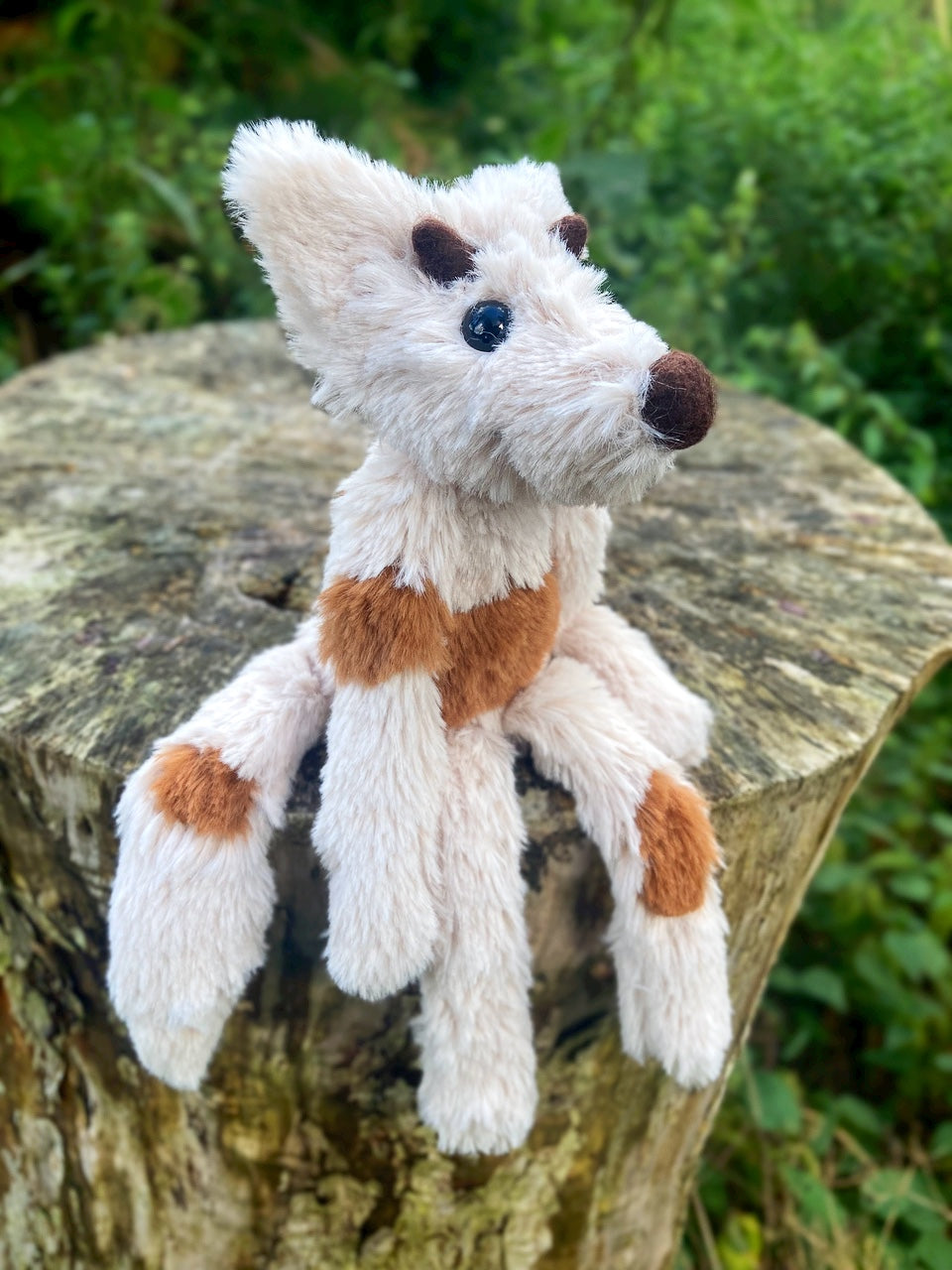 COW FOX - Handmade Luxury Weighted Plush Fluffy Fox Doll