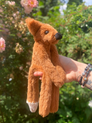 ‘COPPER’ (B) - Handmade Luxury Weighted Plush Fluffy Fox Doll