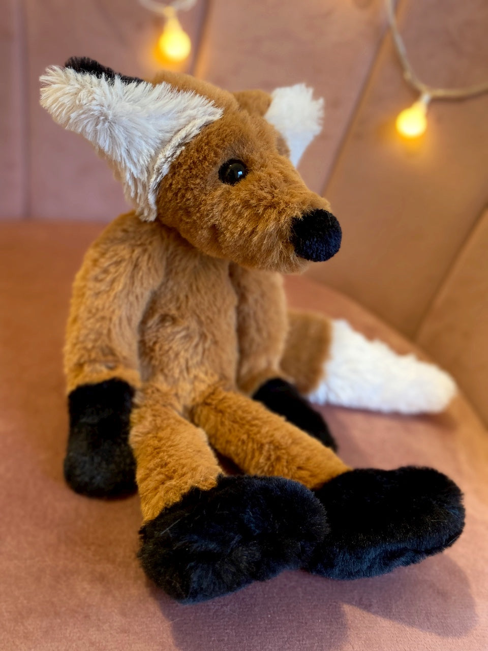 BIGFOOT RED FOX - Handmade Luxury Weighted Plush Fluffy Fox Doll