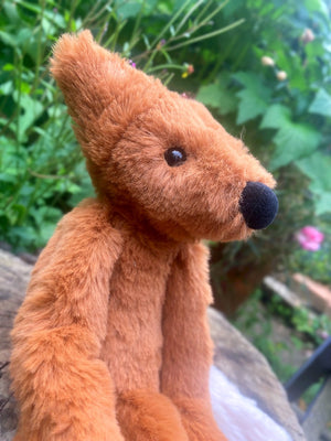 ‘COPPER’ - Handmade Luxury Weighted Plush Fluffy Fox Doll