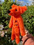 JACK O LANTERN FOX (B) - Handmade Luxury Weighted Plush Fluffy Fox Doll