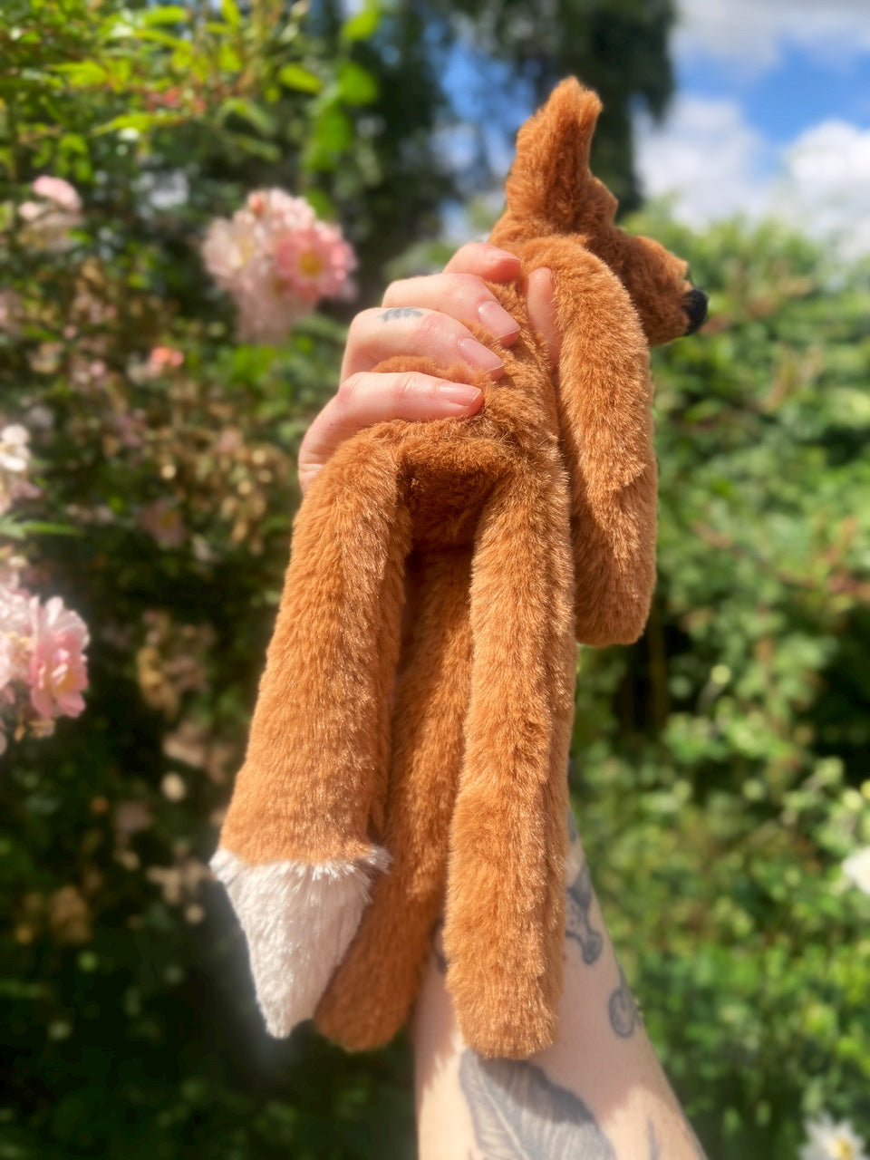 ‘COPPER’ (A) - Handmade Luxury Weighted Plush Fluffy Fox Doll