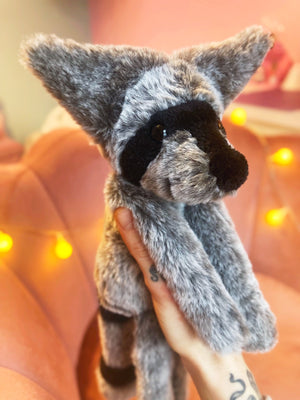 RACCOON FOX - Handmade Luxury Weighted Plush Fluffy Fox Doll