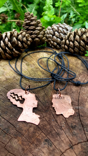FRANK Handmade Copper Frankenstein Necklace