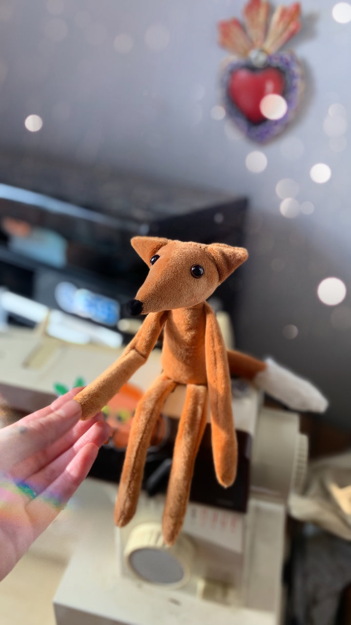 FOX CUB 1 - Handmade Weighted Mini Plush Fox