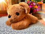 ‘TOFFEE’ THE SQUISHY BEAR CUB - Handmade Luxury Weighted Plush Bear Doll