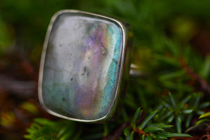COSMIC DREAMS Labradorite & Sterling Silver Ring SIZE N / 6.5