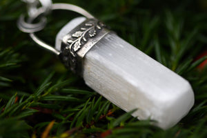 LIGHTKEEPER Selenite & Sterling Silver Necklace