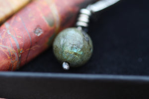 EARTHSONG Handmade Sterling Silver Necklace with Jasper & Labradorite