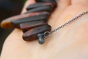 EARTHSONG Handmade Sterling Silver Necklace with Jasper