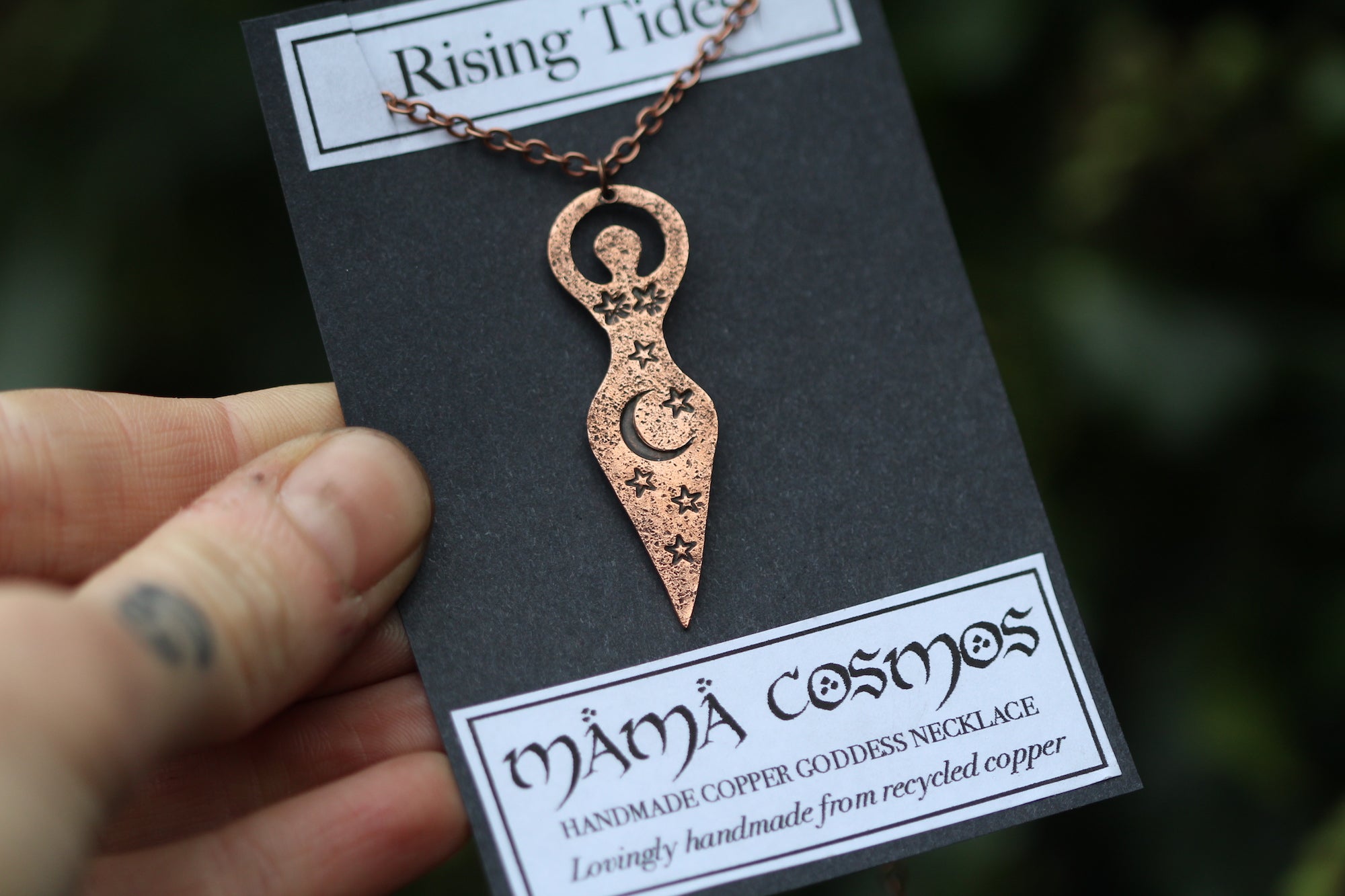 MAMA COSMOS Handmade Copper Goddess Necklace