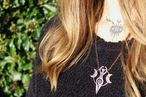 CALL OF THE WILD Handmade Copper Goddess Necklace