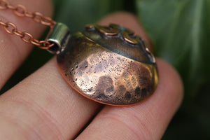 LUNAR FAMILIAR ~ SERPENT I ~ Handmade Copper & Sterling Silver Necklace