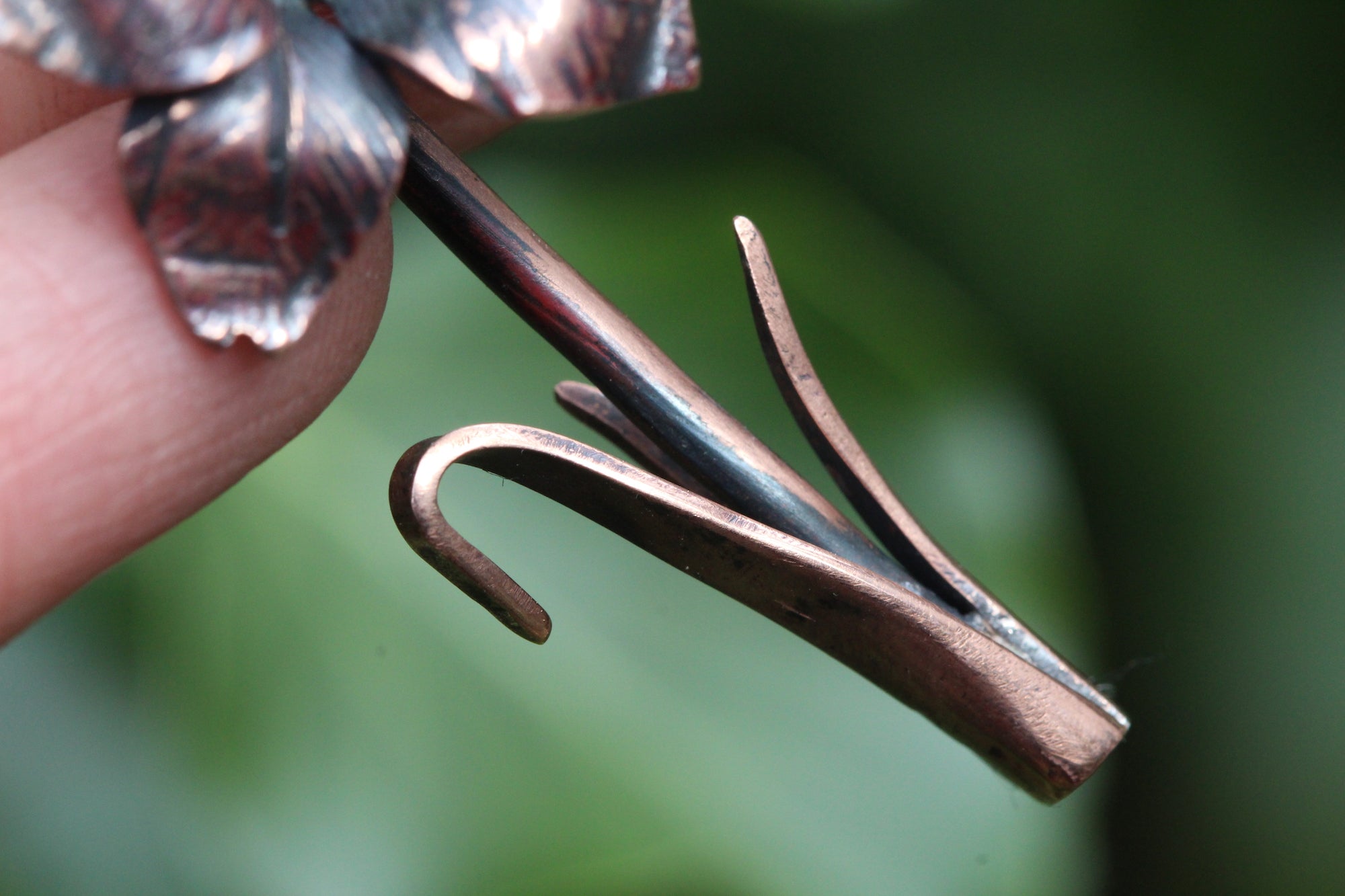 IRIS Handmade Copper Flower Necklace