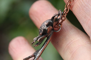 SUNFLOWER Handmade Copper Flower Necklace