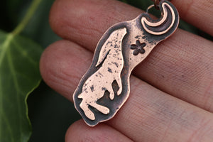 LUNAR HARE Handmade Copper Necklace