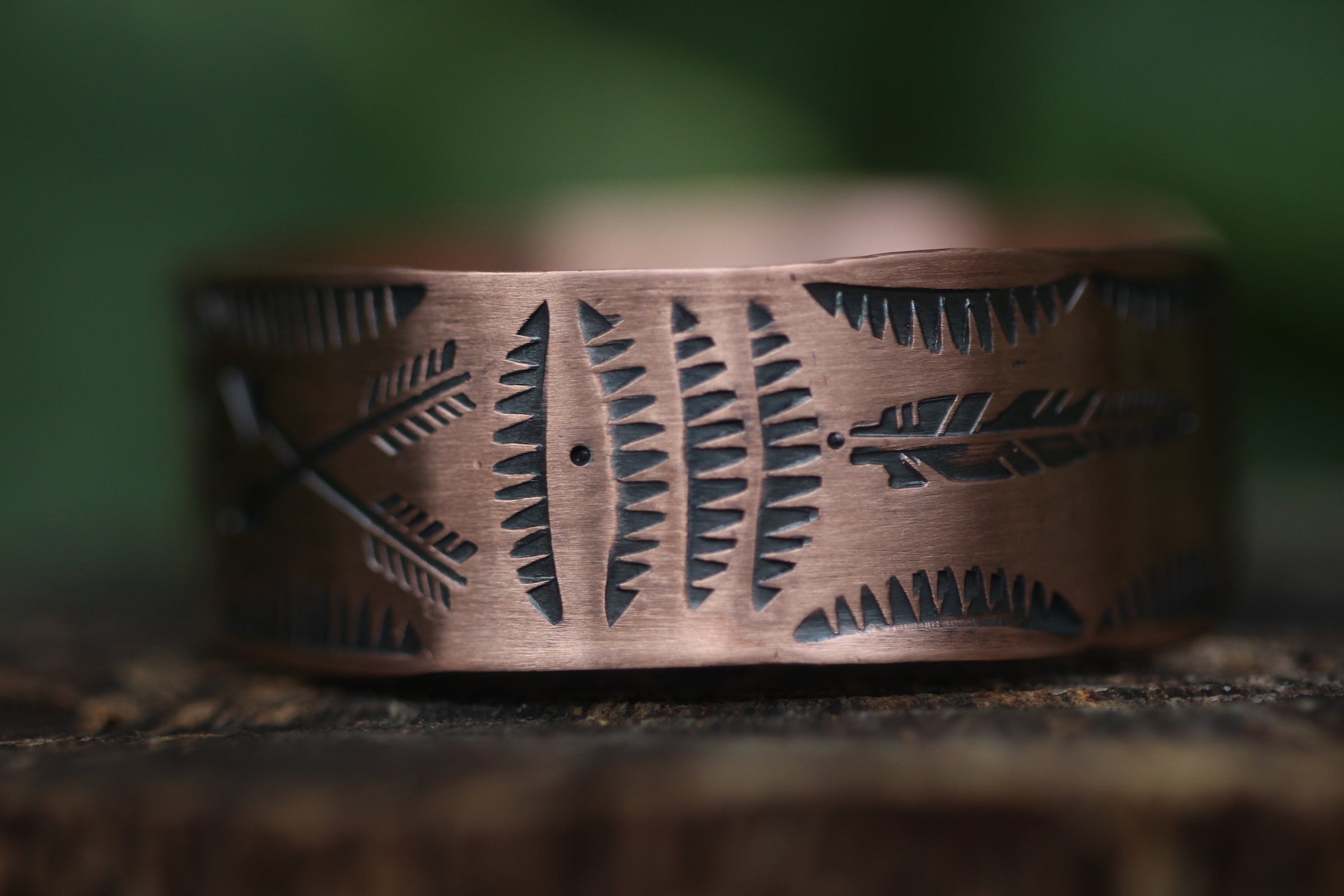 AS ABOVE SO BELOW Stamped Copper Cuff (Adjustable)