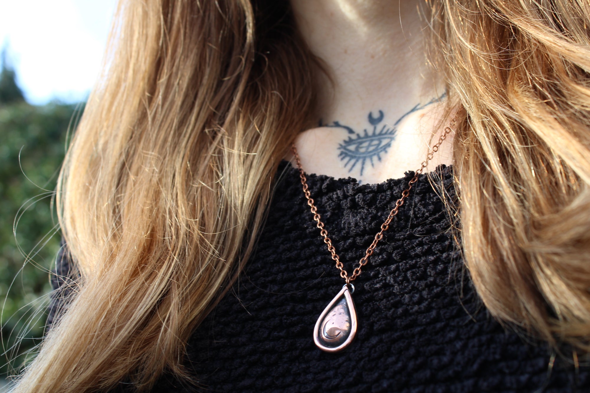 RELEASE + RECEIVE Handmade Copper Necklace