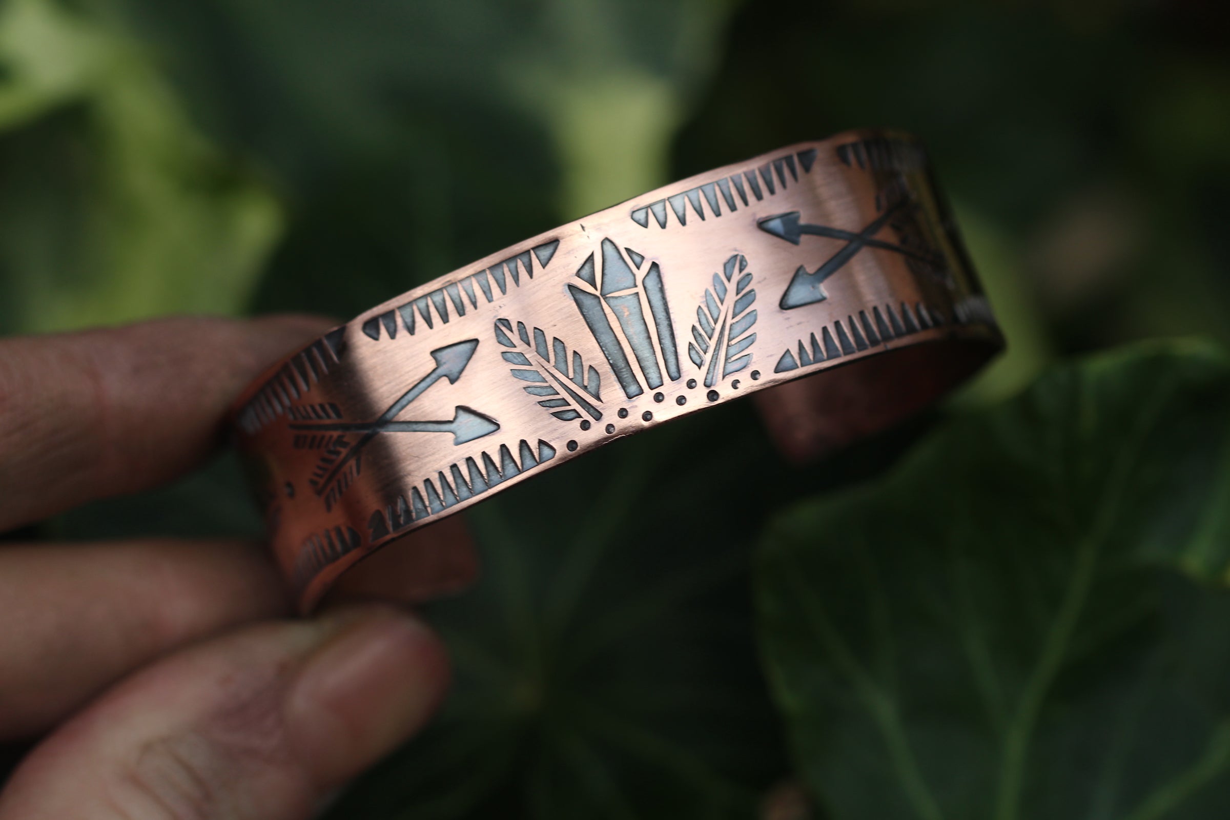 AS ABOVE SO BELOW Stamped Copper Cuff (Adjustable)