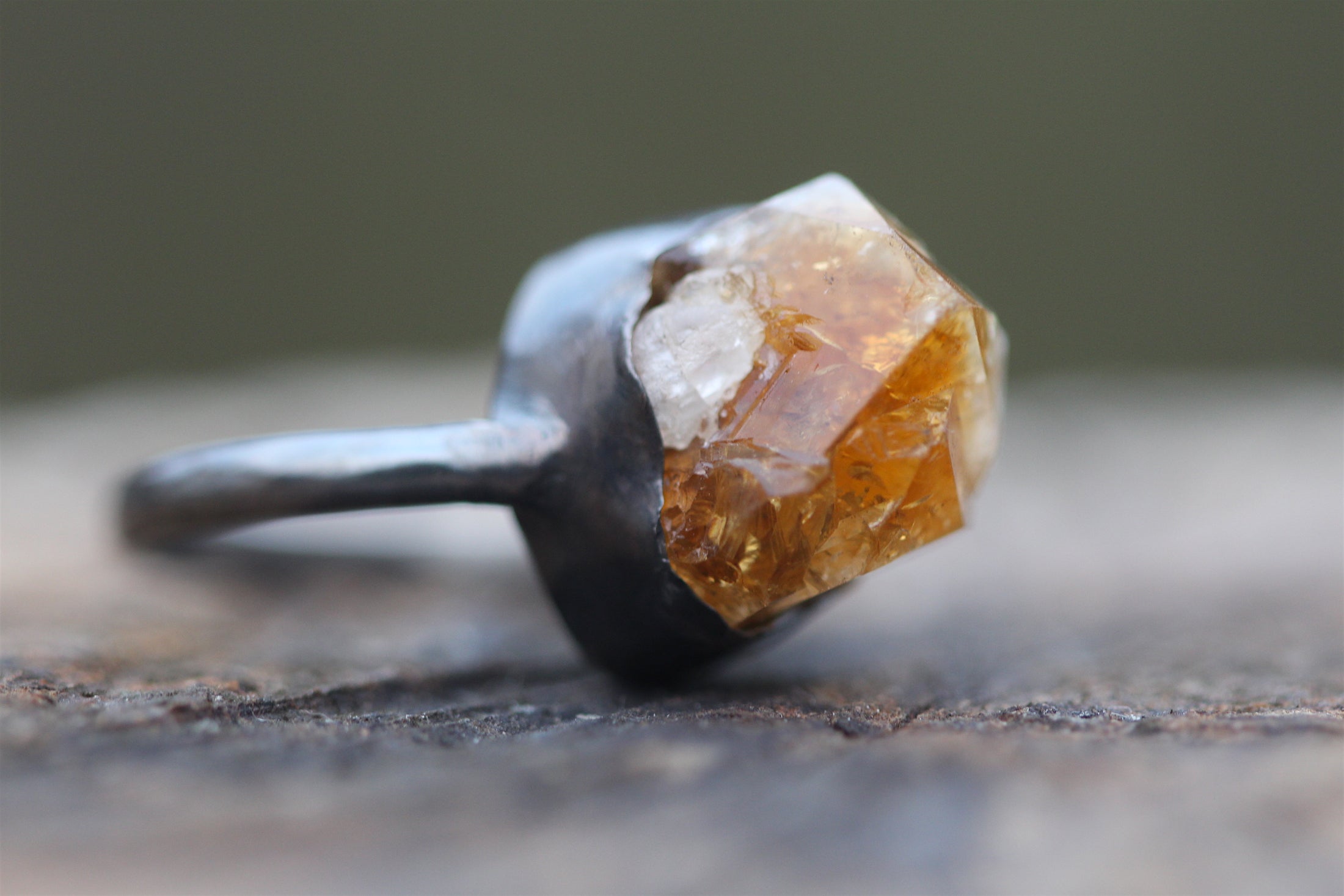 RISING WARMTH Citrine & Sterling Silver Ring