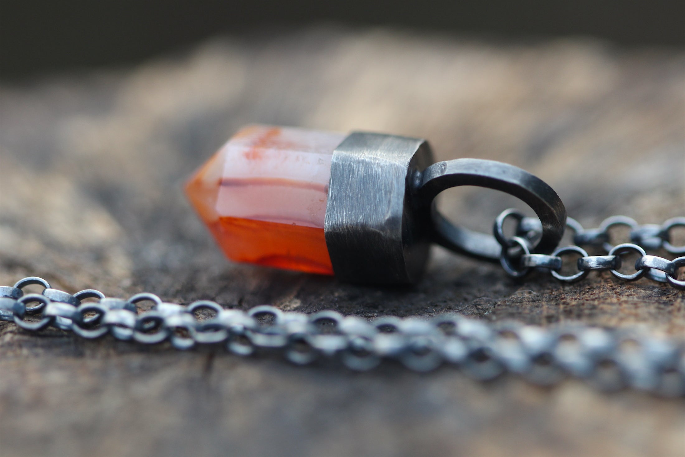 EMBERS Carnelian & Sterling Silver Necklace