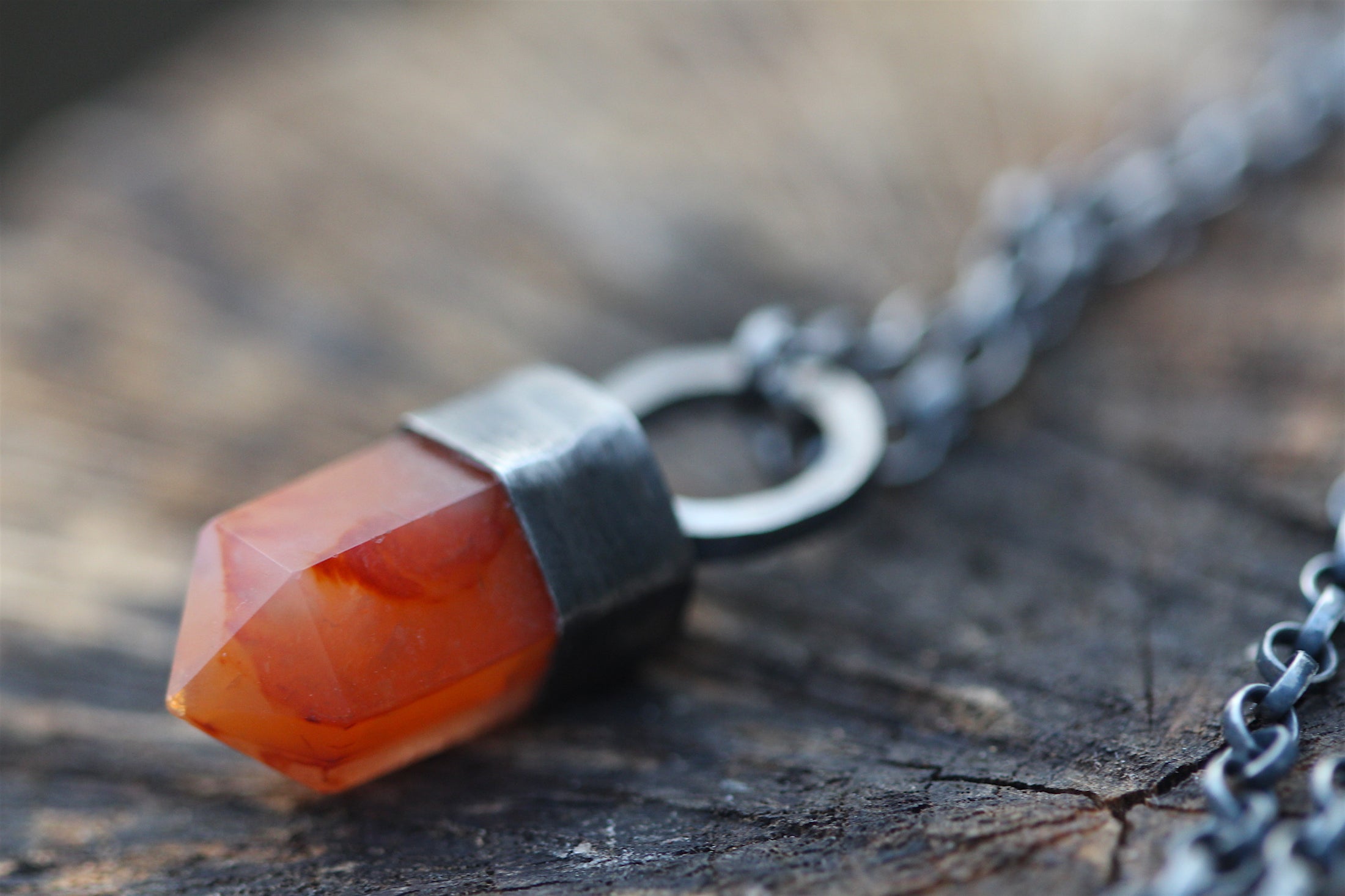 EMBERS Carnelian & Sterling Silver Necklace