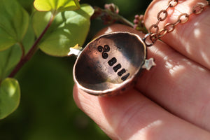 HOPE Handmade Copper Moon & Stars Necklace