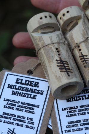 RUIS Handmade Elder Wilderness Whistle