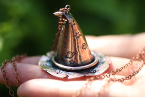 Original Witches Hat Handmade Copper Necklace (Made to Order)