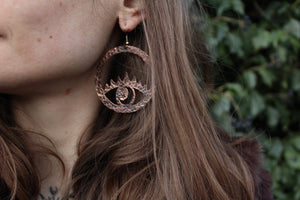 *RESERVED* AWAKEN Handmade Copper Earrings