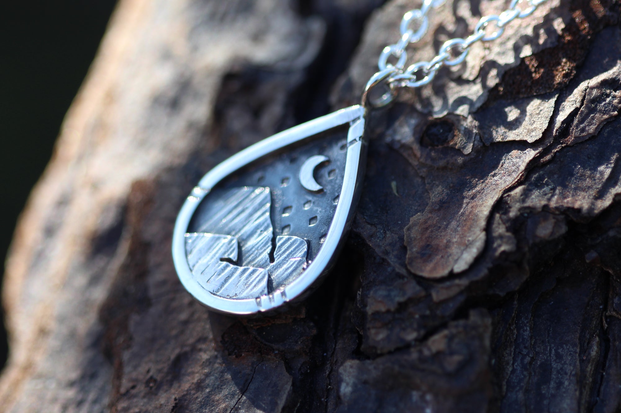 EXPLORE Sterling Silver Mountains Necklace