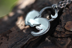 WILD FEMININE Sterling Silver Otter Necklace