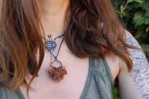ROOTED Aragonite Crystal & Sterling Silver Necklace