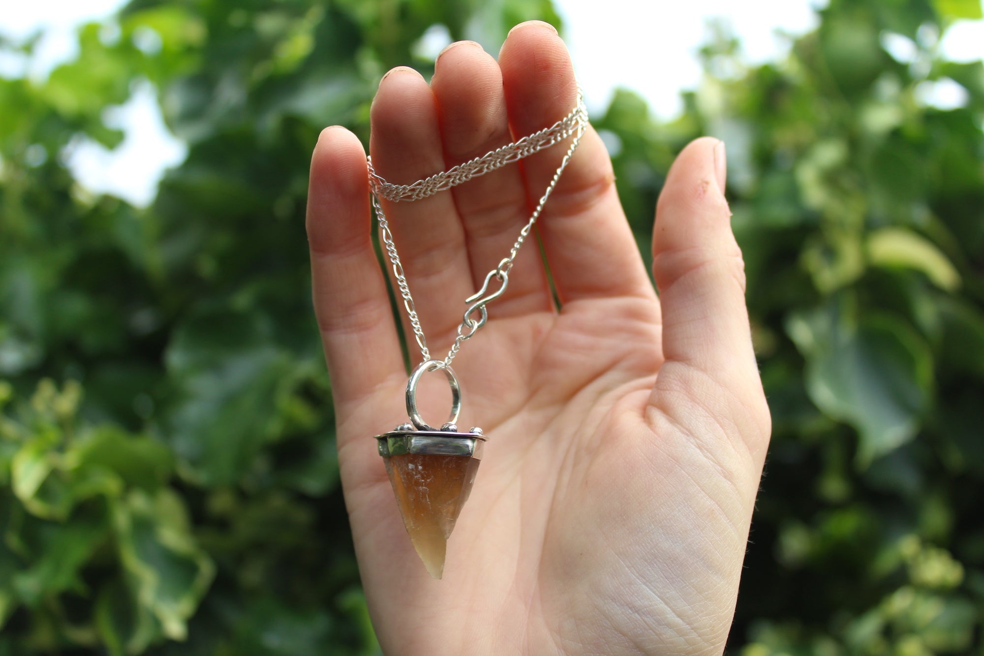 ROOT & ROAM Sterling Silver Necklace with Somerset Calcite