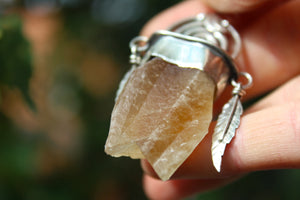 WILDERKIN Sterling Silver Necklace with Somerset Calcite