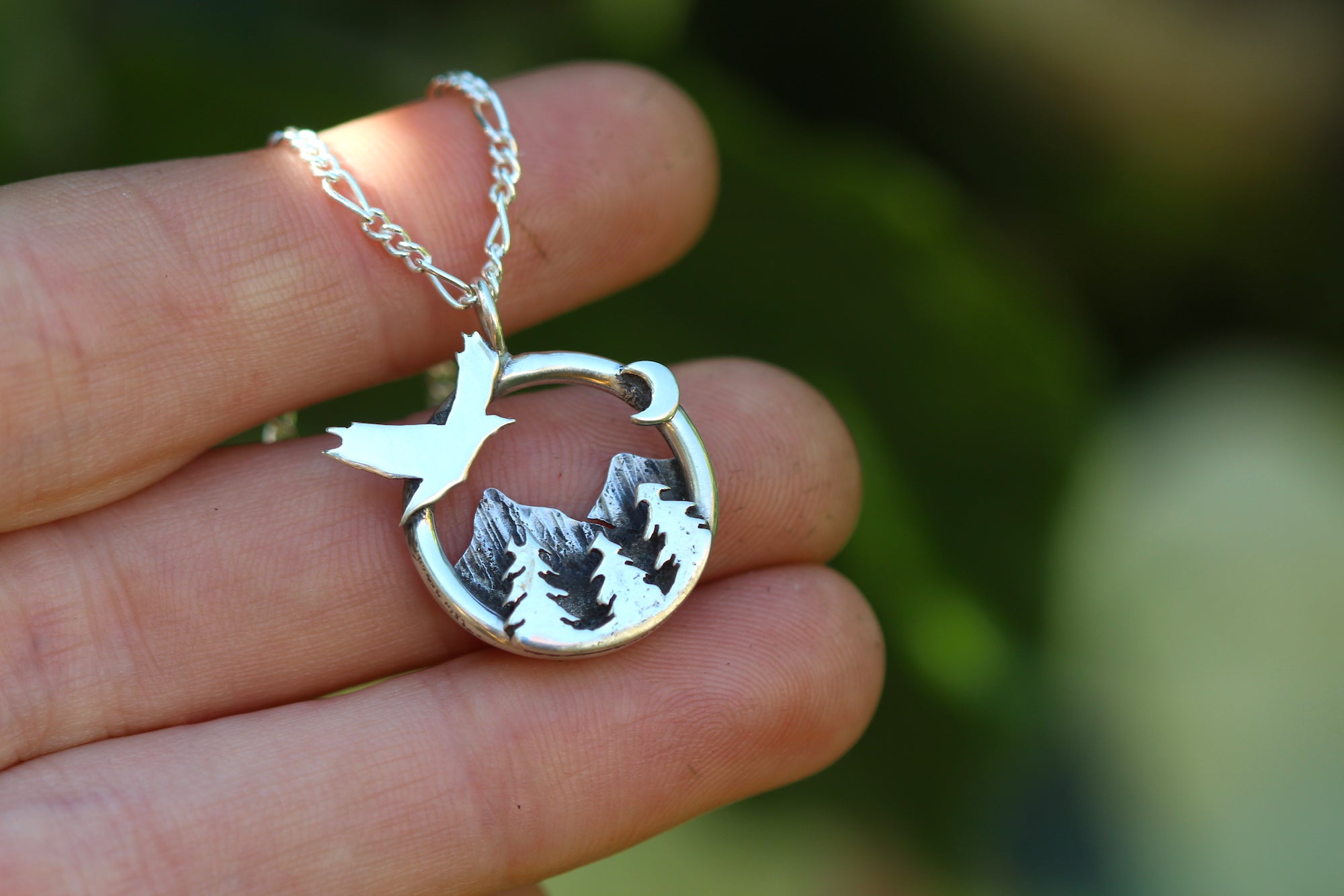 WILDERNESS WITHIN Handmade Sterling Silver Necklace